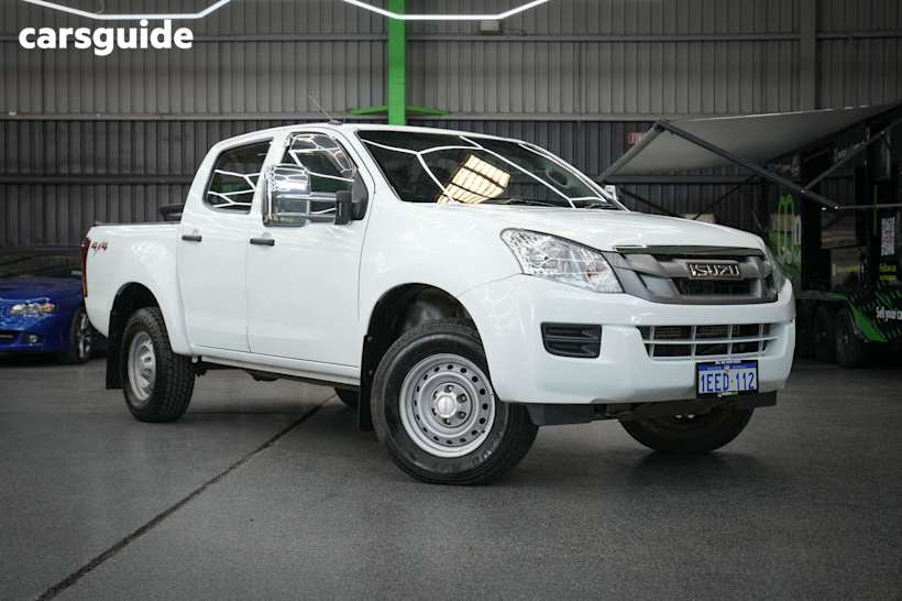 White 2013 Isuzu D-MAX Ute Tray SX 4X4
