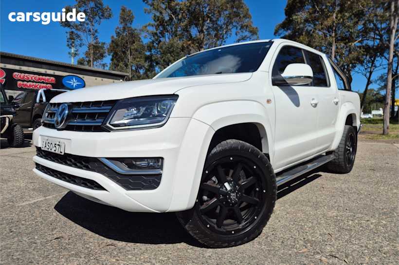 White 2017 Volkswagen Amarok Ute Tray TDI550 HIGHLINE 4X4