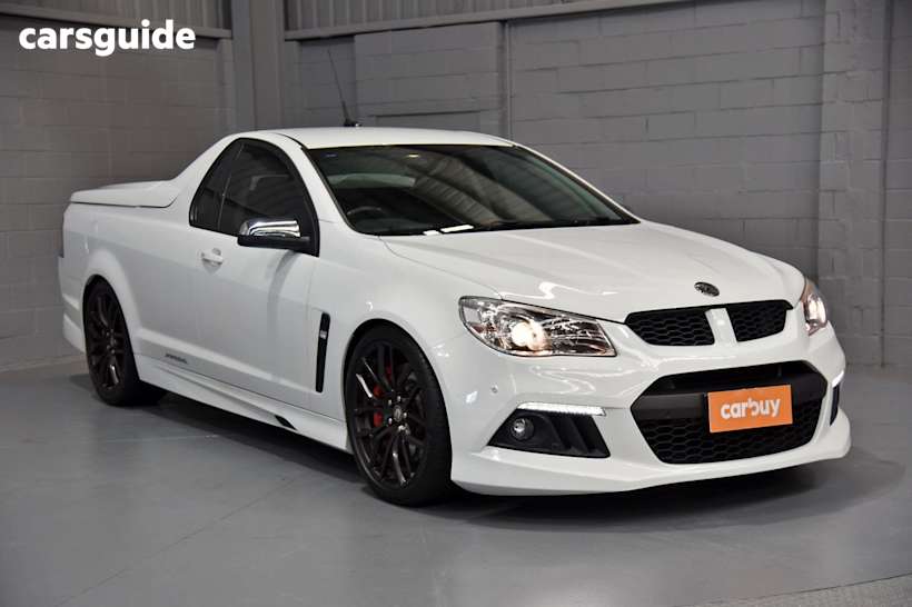 White 2014 Holden Maloo Ute Tray R8 R