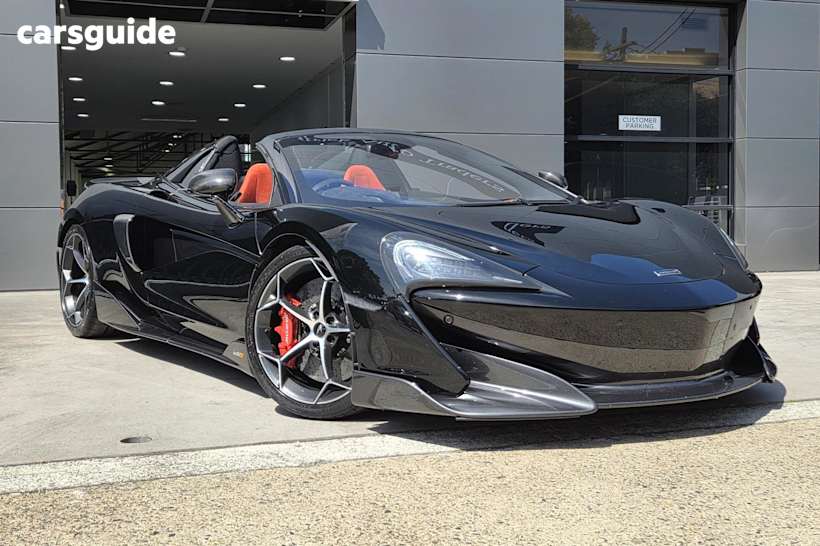 Black 2019 McLaren 600LT Convertible R