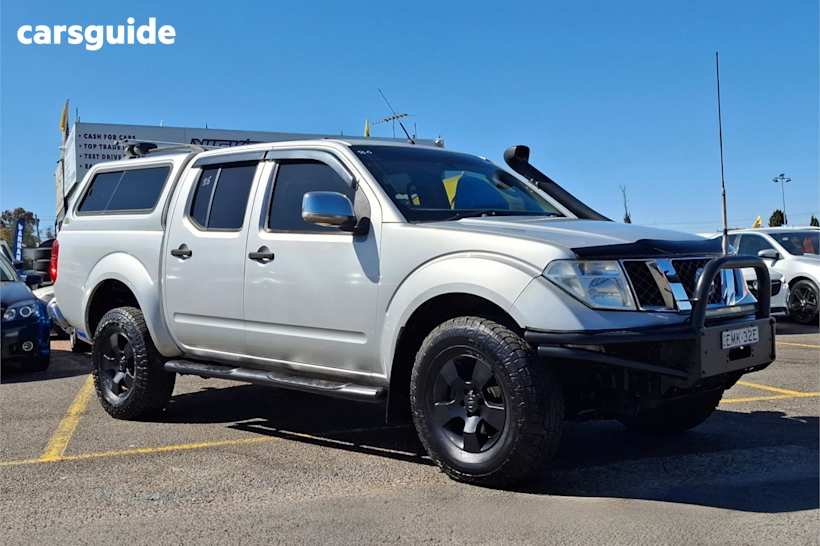 Silver 2007 Nissan Navara Ute Tray ST-X 4X4