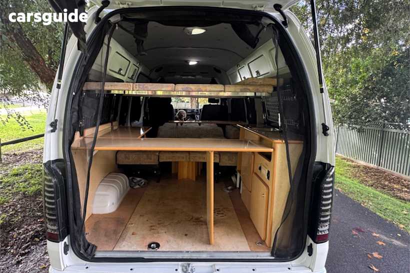 White 2011 Toyota HiAce Commercial SLWB 4WD CAMPER
