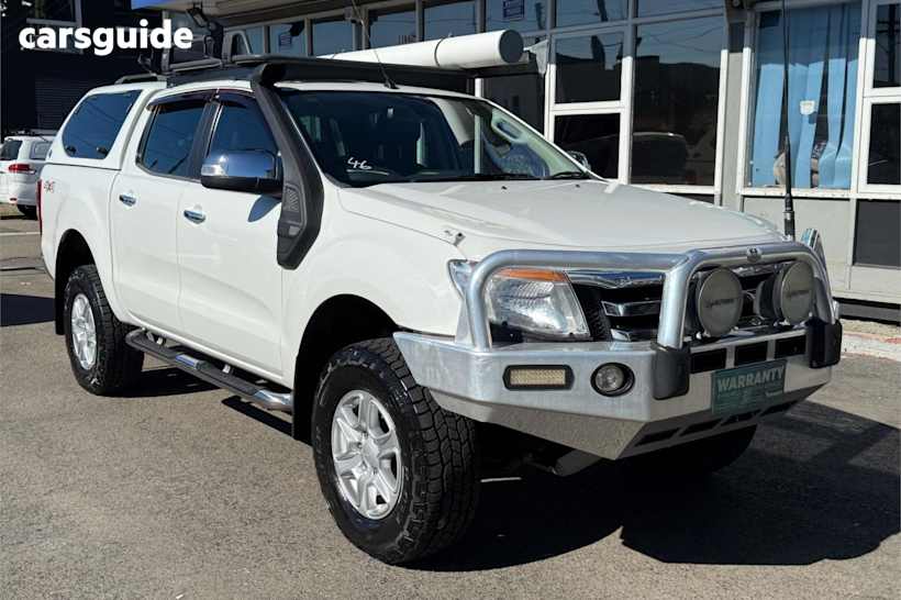 White 2013 Ford Ranger Ute Tray XLT 4X4