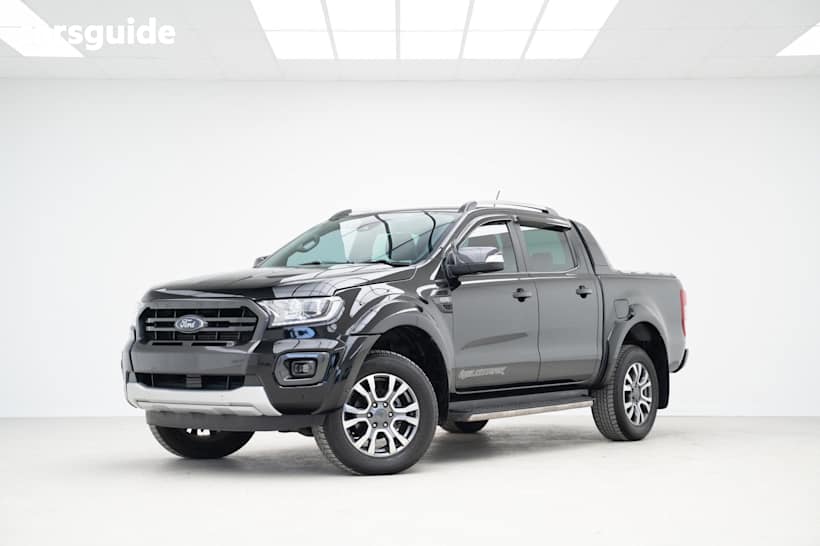 Black 2021 Ford Ranger Ute Tray WILDTRAK 4X4