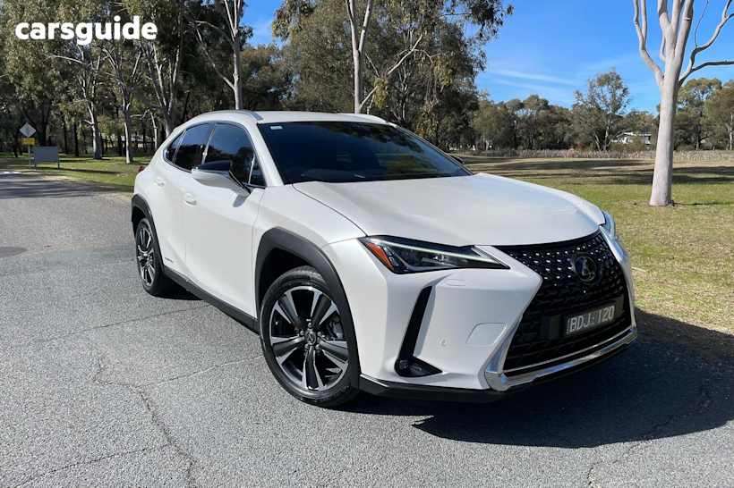 White 2019 Lexus UX SUV UX250H LUXURY F