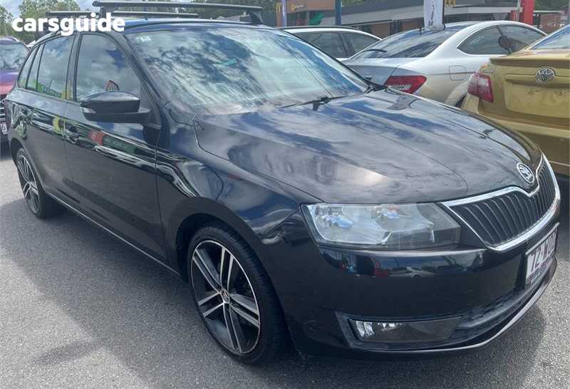 Black 2016 Skoda Rapid Spaceback Wagon 92 Tsi