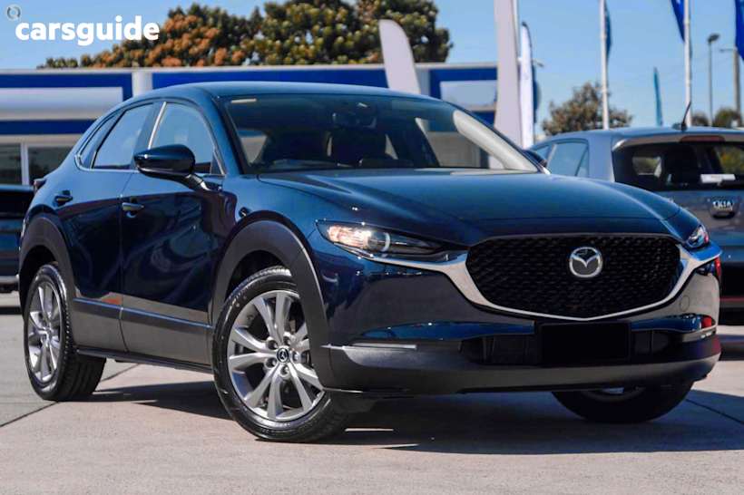 Blue 2025 Mazda CX-30 SUV G20 EVOLVE F