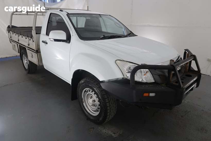 White 2015 Isuzu D-MAX Ute Tray SX 4X4