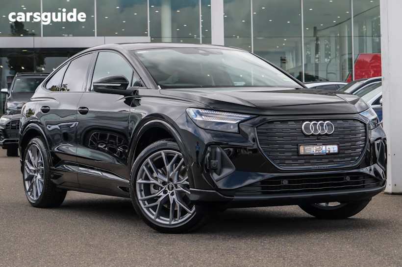 Black 2024 Audi Q4 E-Tron Sportback 55 Sportback