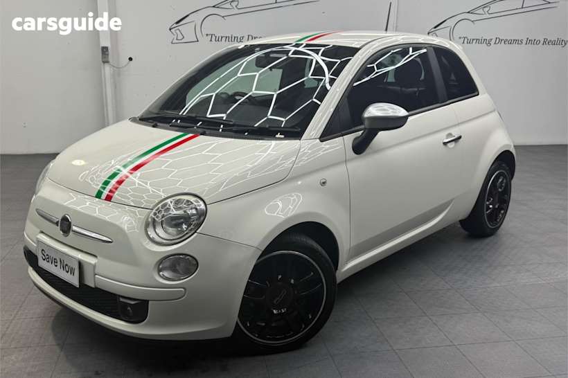White 2013 Fiat 500 Hatchback Twin Air Plus