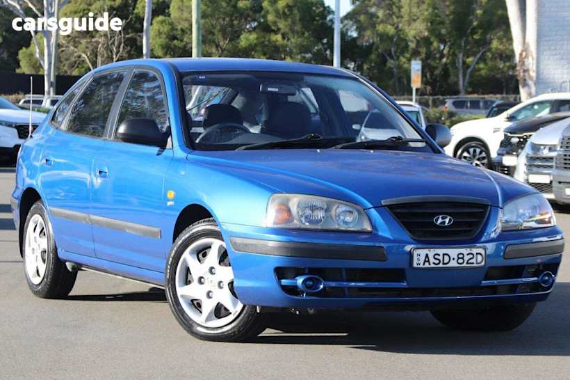 Blue 2004 Hyundai Elantra Hatch F