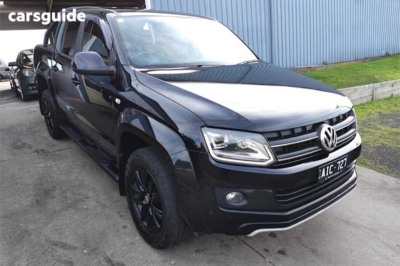 Black 2016 Volkswagen Amarok Ute Tray TDI420 ATACAMA 4X4