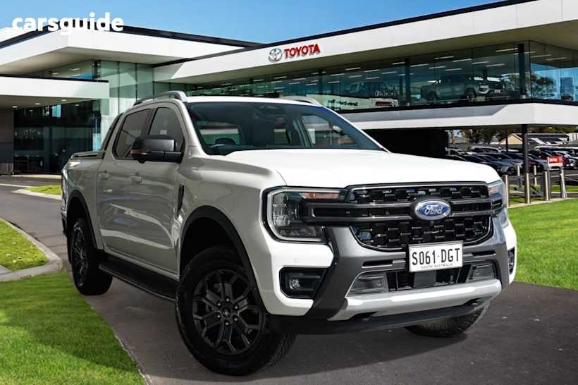 White 2024 Ford Ranger Ute Tray WILDTRAK 4X4