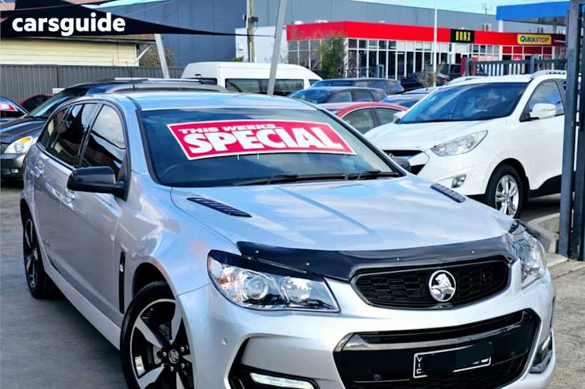 Silver 2016 Holden Commodore Sportswagon Sv6 Black Pack