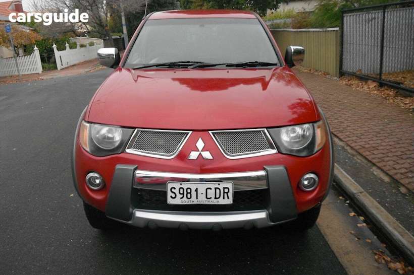 Red 2008 Mitsubishi Triton Double Cab Utility Olympic Ed (4X4)
