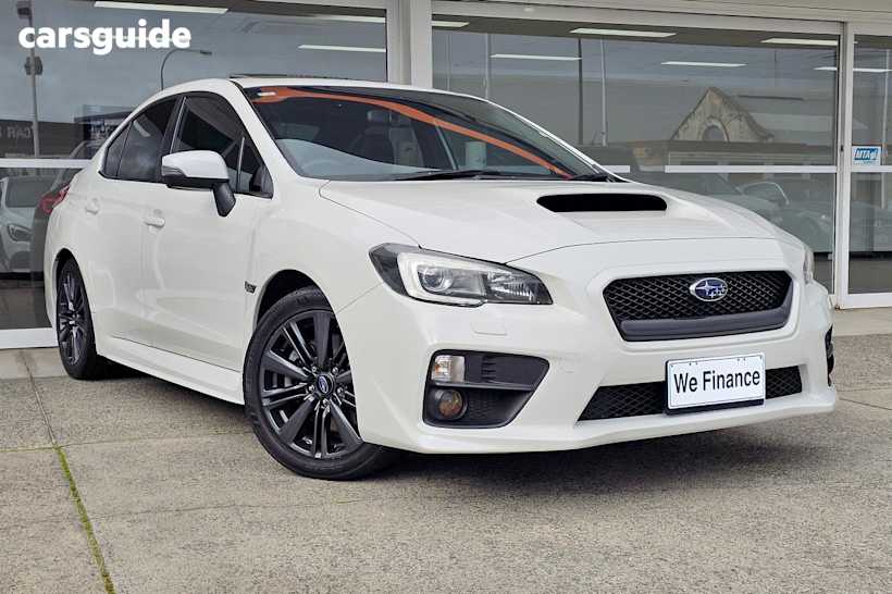White 2015 Subaru WRX Sedan PREMIUM 4WD