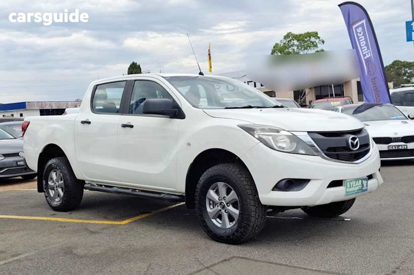 White 2016 Mazda BT-50 Ute Tray XT 4X4