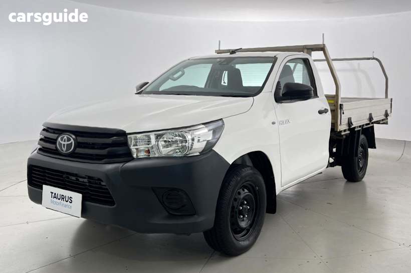 White 2020 Toyota Hilux Ute Tray WORKMATE R