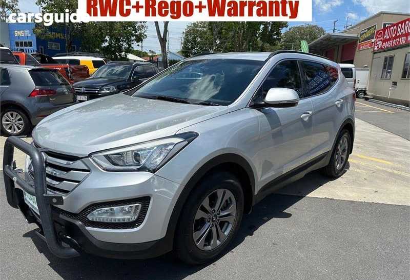 Silver 2015 Hyundai Santa FE Wagon Active Crdi (4X4)