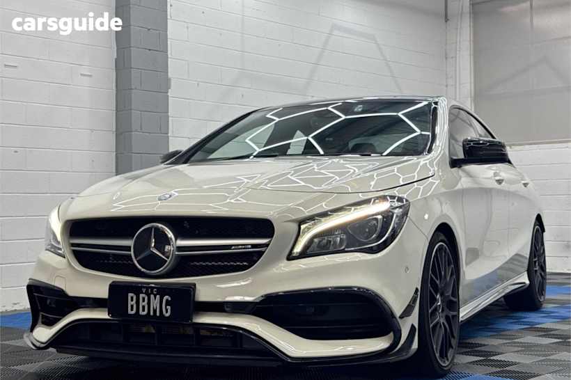 White 2016 Mercedes-Benz CLA45 Coupe 4Matic