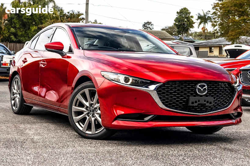 Red 2025 Mazda 3 Sedan G25 Astina