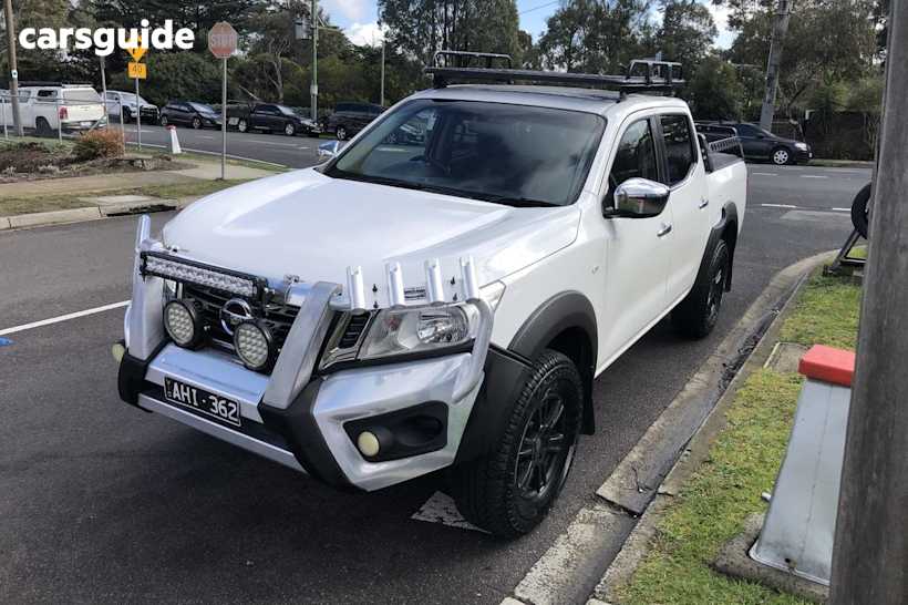 White 2015 Nissan Navara Ute Tray NP300
