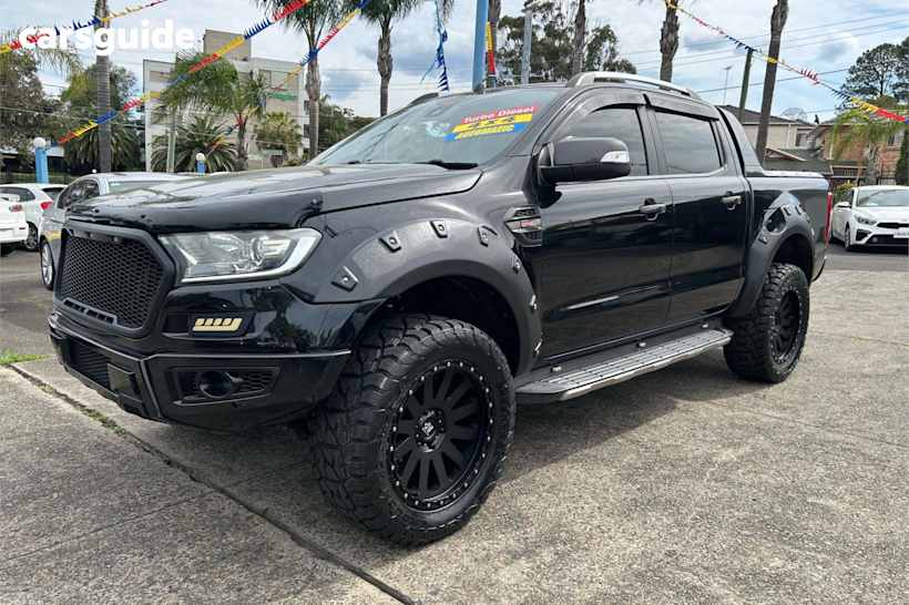 Black 2016 Ford Ranger Ute Tray WILDTRAK 4X4