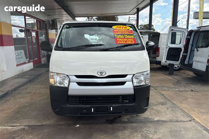 White 2016 Toyota HiAce Van Lwb