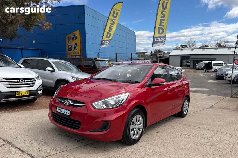 Red 2016 Hyundai Accent Hatchback Active