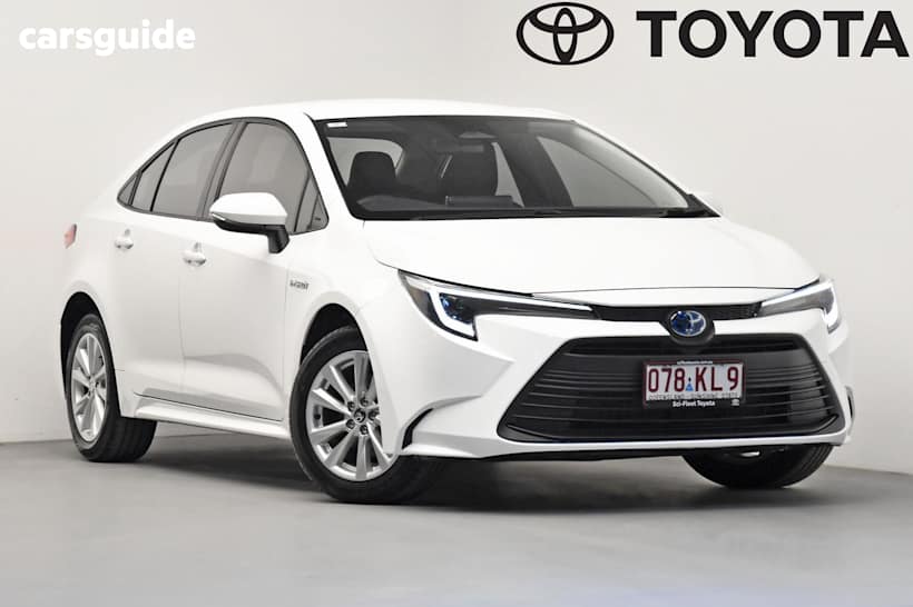 White 2024 Toyota Corolla Sedan Ascent Sport Hybrid