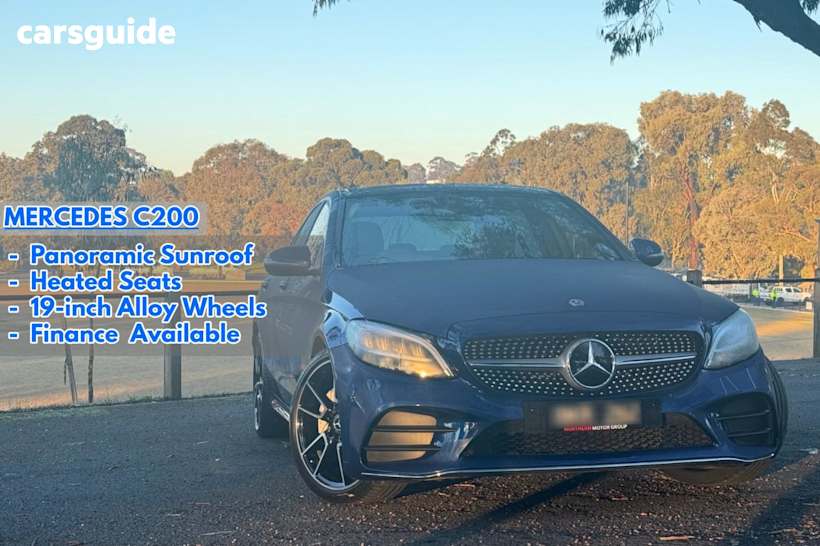Blue 2020 Mercedes-Benz C200 Sedan