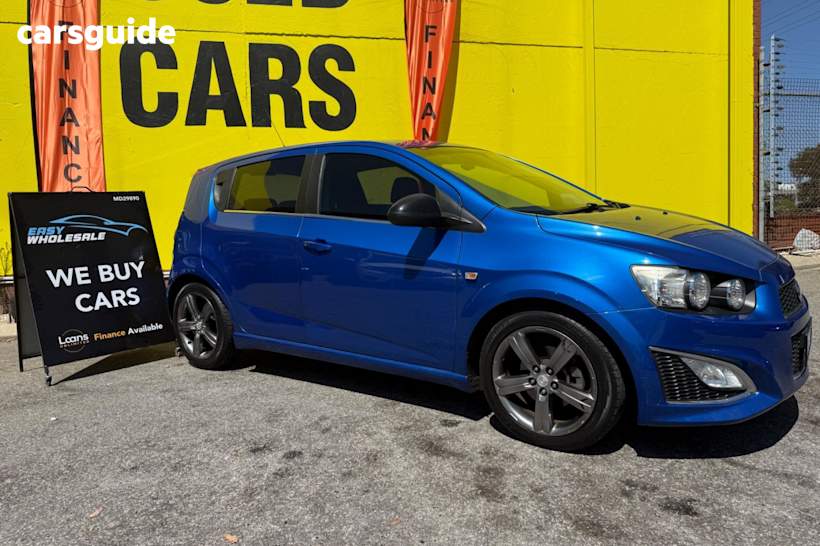 Blue 2015 Holden Barina Hatchback Rs