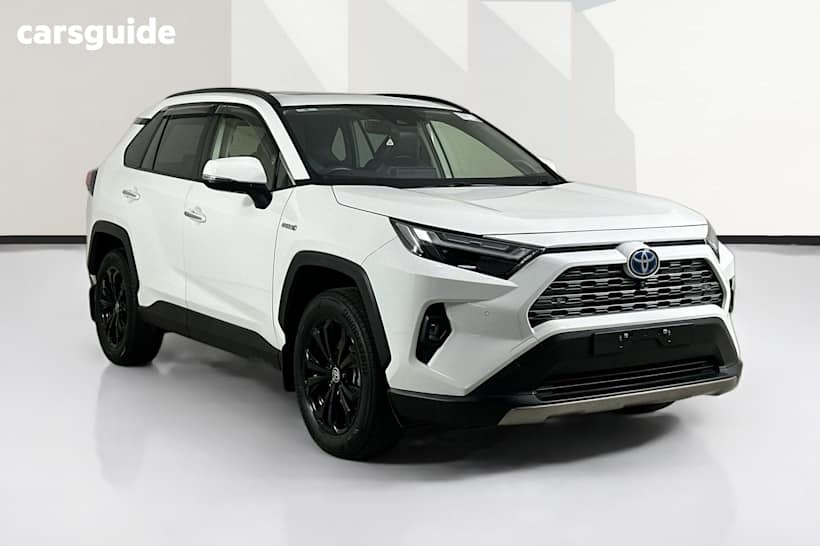 White 2022 Toyota RAV4 Wagon Cruiser (2Wd) Hybrid