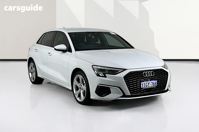 White 2022 Audi A3 Sportback 35 Tfsi Mhev