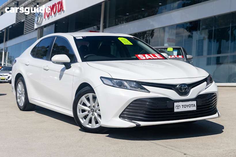 White 2020 Toyota Camry Sedan ASCENT F