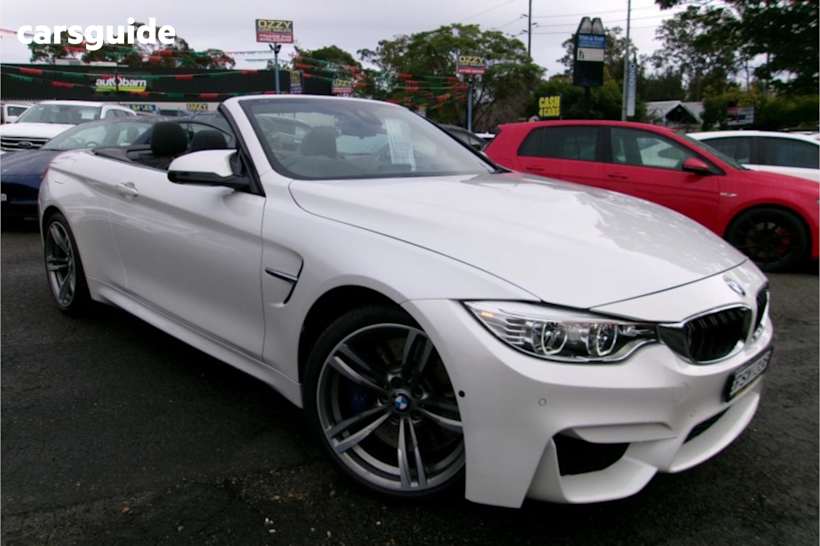 White 2016 BMW M4 Convertible