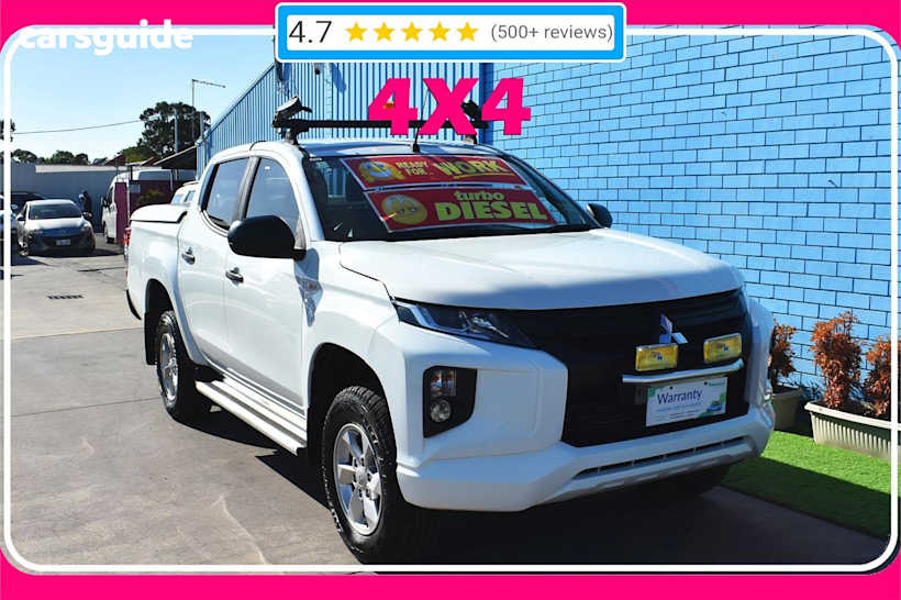 White 2018 Mitsubishi Triton Double Cab Pick Up Glx Plus (4X4)
