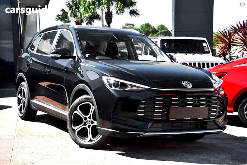 Black 2025 MG ZS SUV EXCITE HYBRID+ F