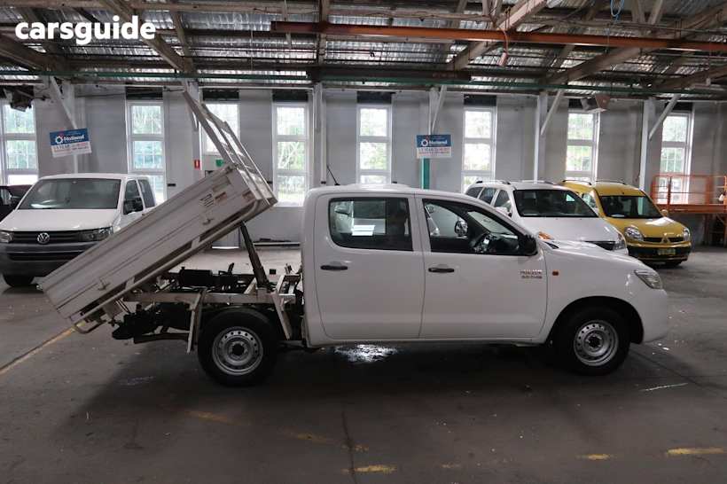 White 2012 Toyota Hilux Ute Tray SR R