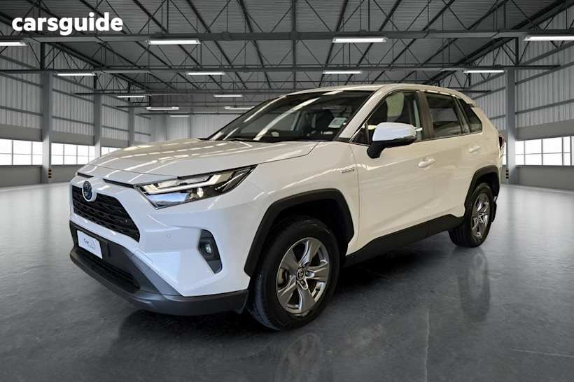 White 2024 Toyota RAV4 Wagon Gx (2Wd) Hybr Full Size Spare