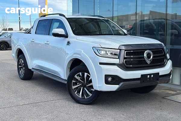 White 2025 GWM Cannon Ute Tray ULTRA 4X4