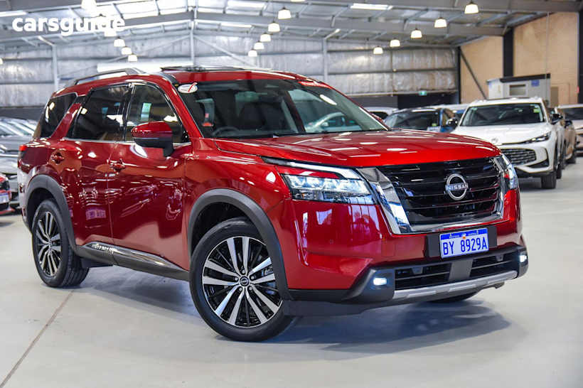 Red 2023 Nissan Pathfinder SUV TI-L 4X4