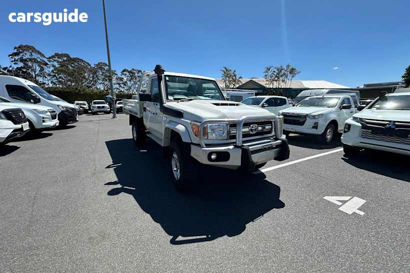 White 2019 Toyota Landcruiser Ute Tray GXL 4X4
