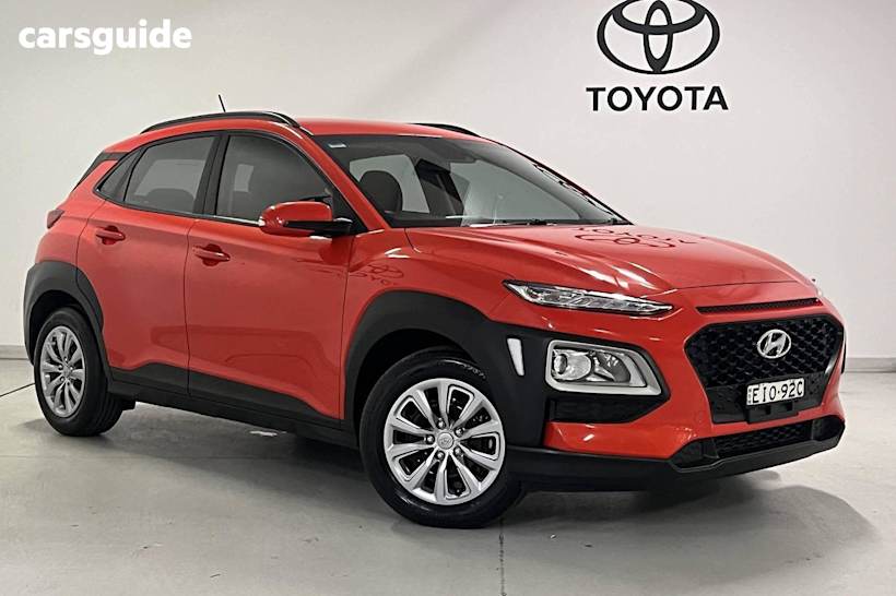 Orange 2020 Hyundai Kona Wagon Go (Awd)