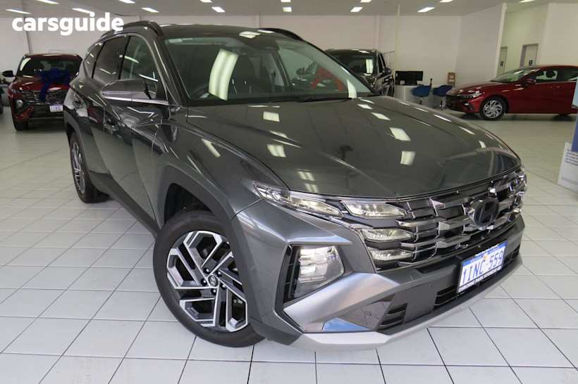 Grey 2024 Hyundai Tucson Wagon Premium Hybrid (Awd)