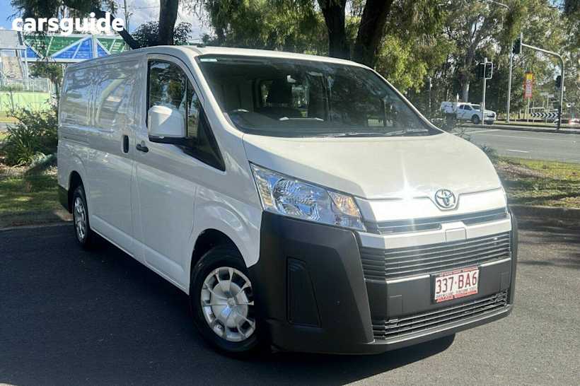 White 2021 Toyota HiAce Commercial