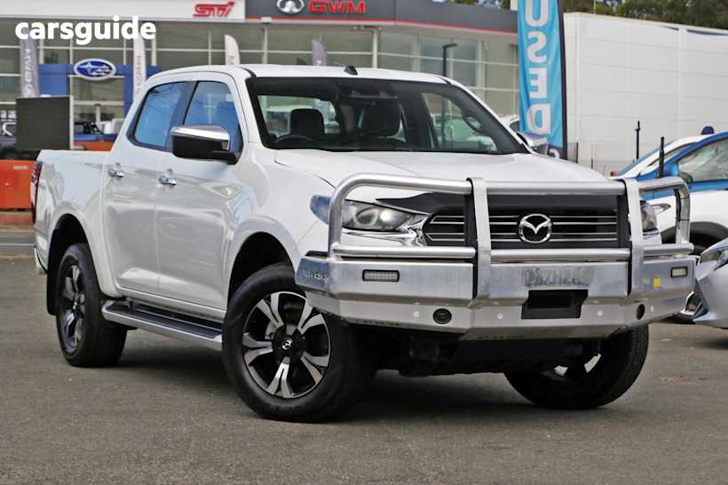 White 2021 Mazda BT-50 Ute Tray GT 4X4