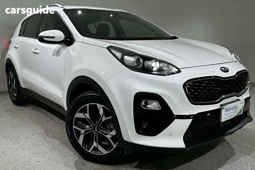 White 2020 Kia Sportage SUV SX F
