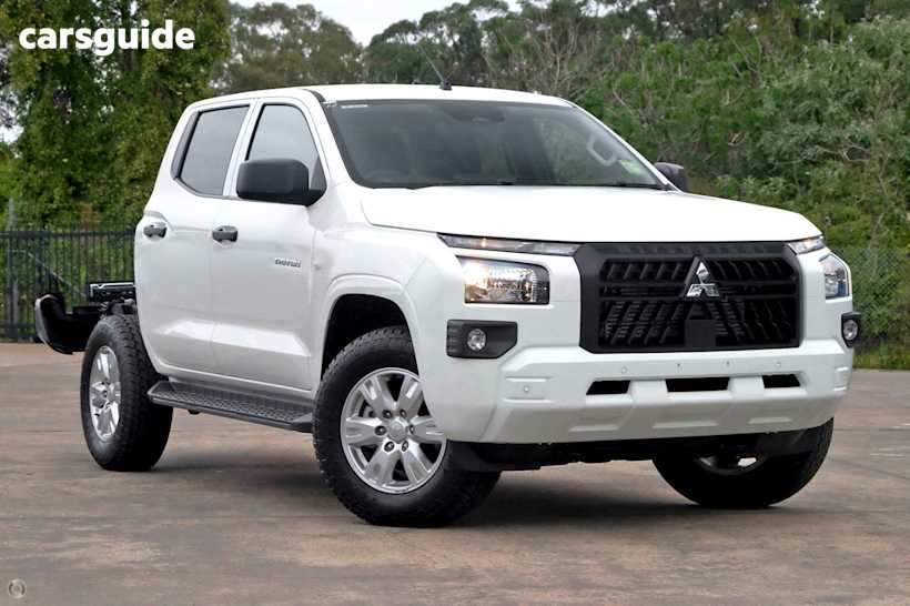 White 2025 Mitsubishi Triton Ute Tray GLX+ 4X4