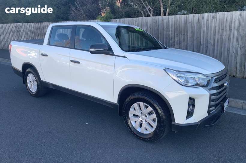 White 2022 Ssangyong Musso Crew Cab Pickup Elx